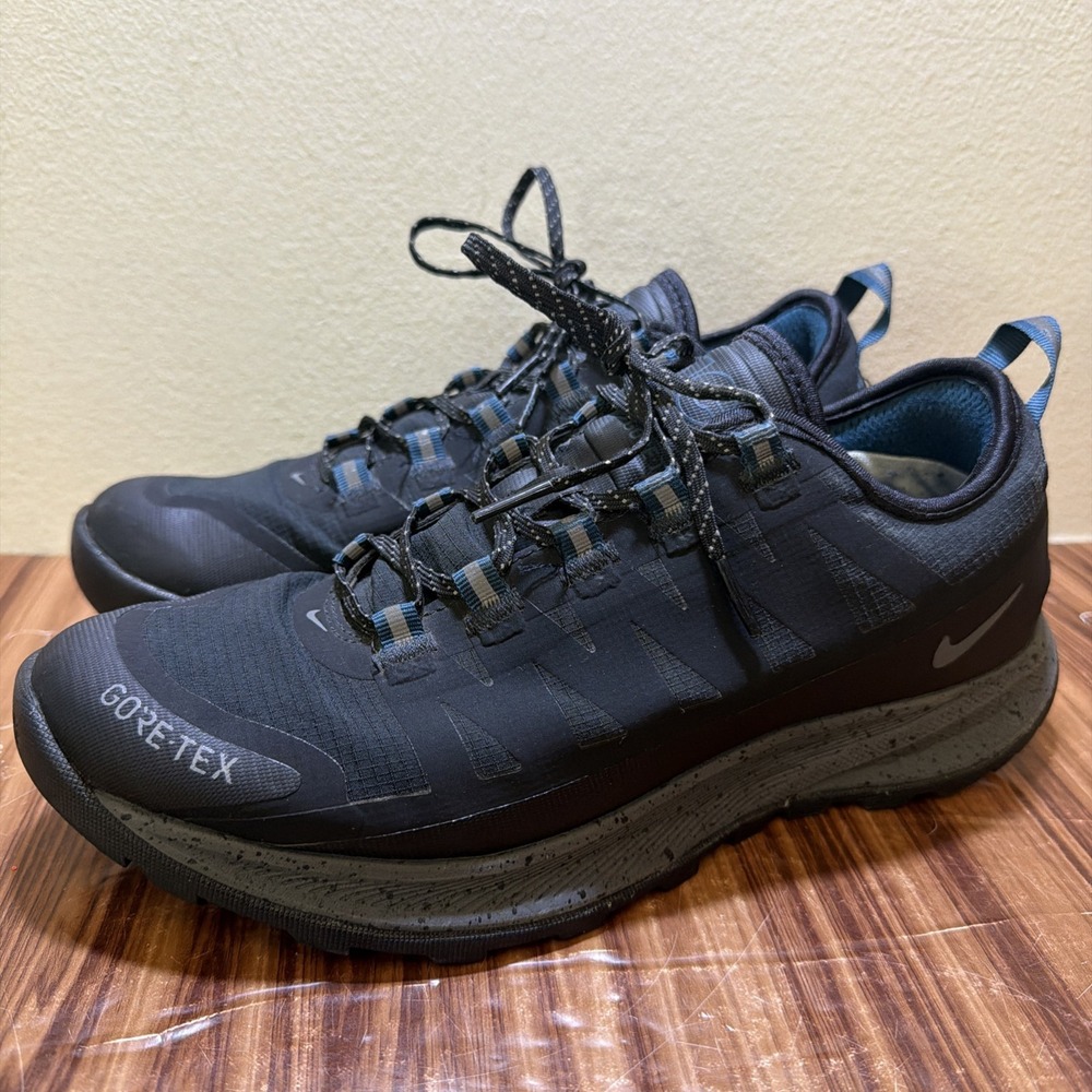 Nike ACG Air Nasu Gore-Tex Black Blue Gray Men's Size 8 CW5924-001